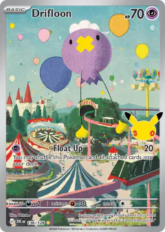 Drifloon Illustration Rare card from 30th Celebration