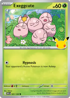 Exeggcute Common card from 30th Celebration