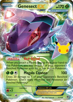 Genesect-EX Rare Holo EX card from 30th Celebration
