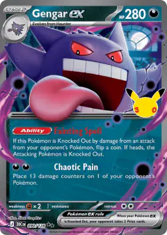 Gengar ex Double Rare card from 30th Celebration