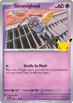 Gimmighoul Common card from 30th Celebration