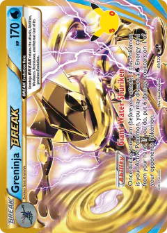 Greninja BREAK Rare BREAK card from 30th Celebration