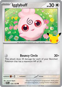 Igglybuff Common card from 30th Celebration