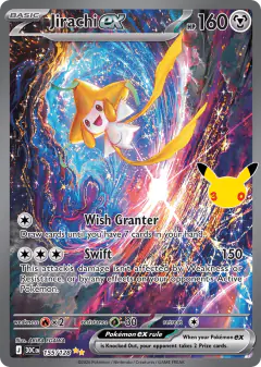 Jirachi ex Special Illustration Rare card from 30th Celebration