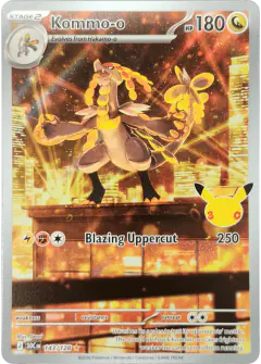 Kommo-o Illustration Rare card from 30th Celebration