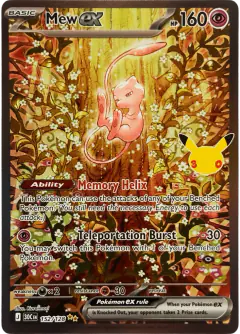 Mew ex Special Illustration Rare card from 30th Celebration
