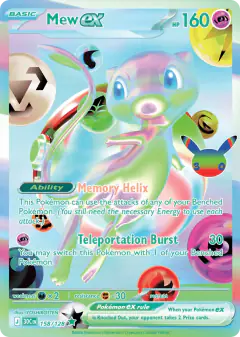 Mew ex Futuristic Rare card from 30th Celebration