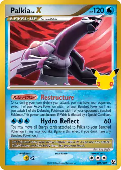 Palkia LV.X Rare Holo LV.X card from 30th Celebration