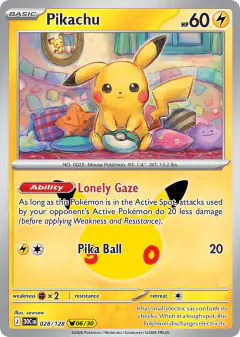 Pikachu Pikachu Rare card from 30th Celebration