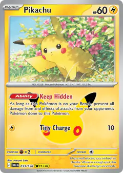 Pikachu Pikachu Rare card from 30th Celebration
