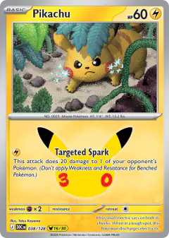 Pikachu Pikachu Rare card from 30th Celebration