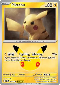 Pikachu Pikachu Rare card from 30th Celebration
