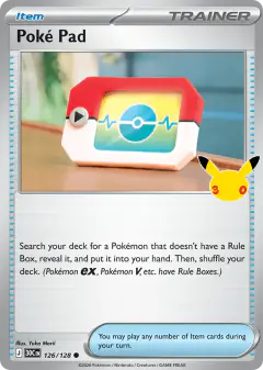 Poké Pad Common card from 30th Celebration