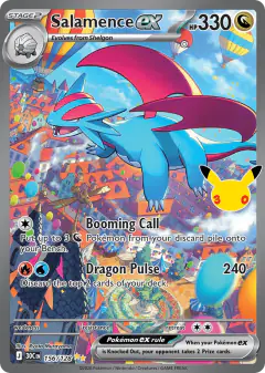 Salamence ex Special Illustration Rare card from 30th Celebration