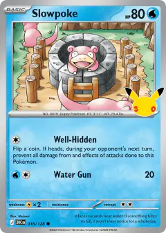 Slowpoke Common card from 30th Celebration