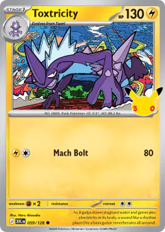 Toxtricity Common card from 30th Celebration