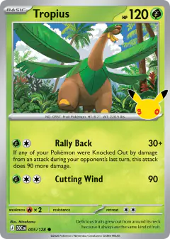 Tropius Common card from 30th Celebration