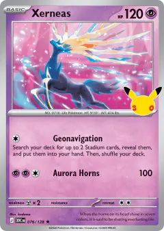 Xerneas Rare card from 30th Celebration