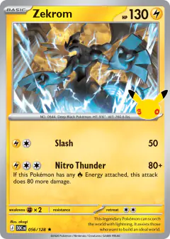 Zekrom Rare card from 30th Celebration