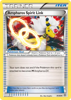 Ampharos Spirit Link Uncommon card from Ancient Origins