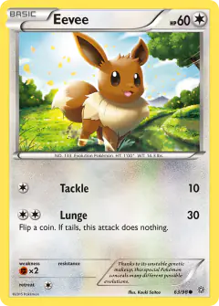 Eevee Common card from Ancient Origins