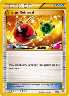 Energy Retrieval Rare Secret card from Ancient Origins