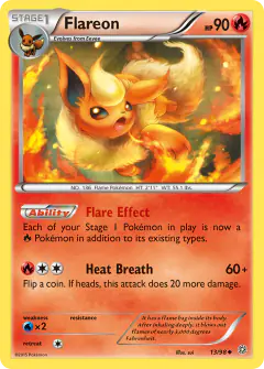 Flareon Uncommon card from Ancient Origins