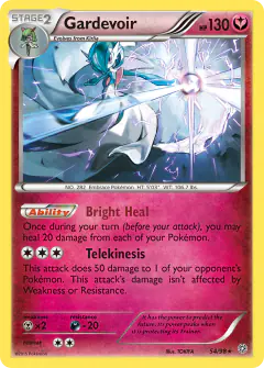 Gardevoir Rare Holo card from Ancient Origins
