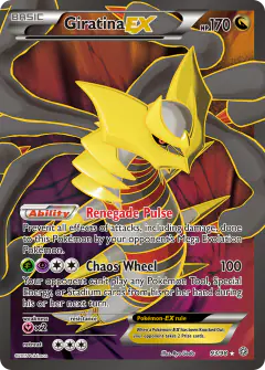 Giratina-EX Rare Ultra card from Ancient Origins