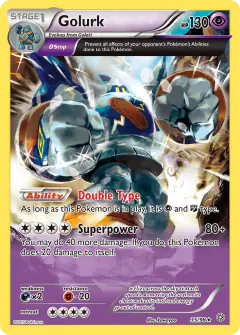 Golurk Rare card from Ancient Origins