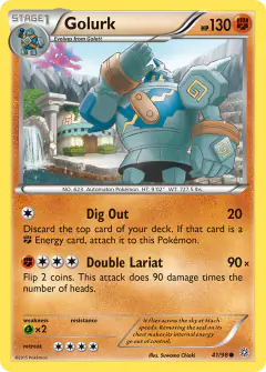 Golurk Common card from Ancient Origins