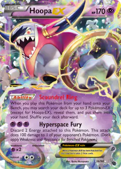 Hoopa-EX Rare Holo EX card from Ancient Origins