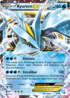 Kyurem-EX Rare Holo EX card from Ancient Origins