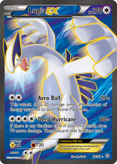 Lugia-EX Rare Ultra card from Ancient Origins