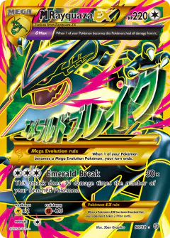M Rayquaza-EX Rare Secret card from Ancient Origins