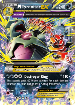 M Tyranitar-EX Rare Holo EX card from Ancient Origins