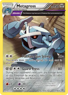 Metagross Rare card from Ancient Origins
