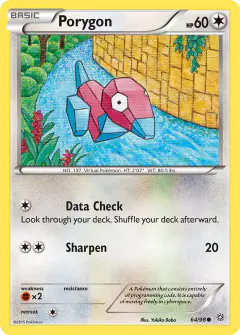 Porygon Common card from Ancient Origins