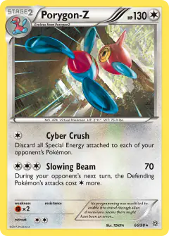 Porygon-Z Rare card from Ancient Origins