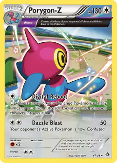 Porygon-Z Rare Holo card from Ancient Origins