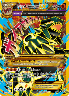 Primal Groudon-EX Rare Secret card from Ancient Origins