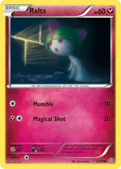 Ralts Common card from Ancient Origins