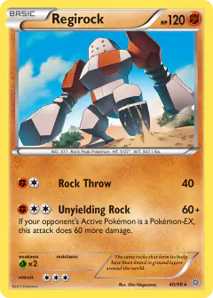 Regirock Rare card from Ancient Origins