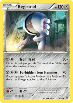 Registeel Rare card from Ancient Origins