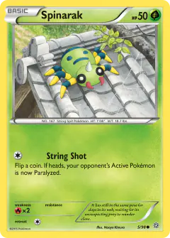 Spinarak Common card from Ancient Origins