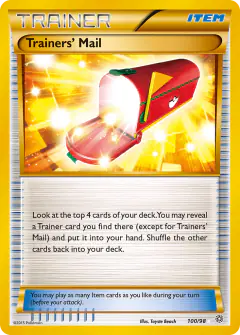 Trainers' Mail Rare Secret card from Ancient Origins