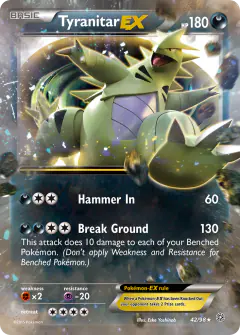Tyranitar-EX Rare Holo EX card from Ancient Origins