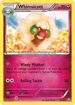 Whimsicott Uncommon card from Ancient Origins