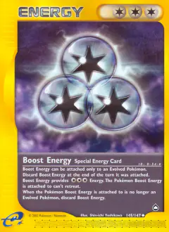 Boost Energy Uncommon card from Aquapolis
