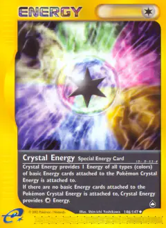 Crystal Energy Uncommon card from Aquapolis